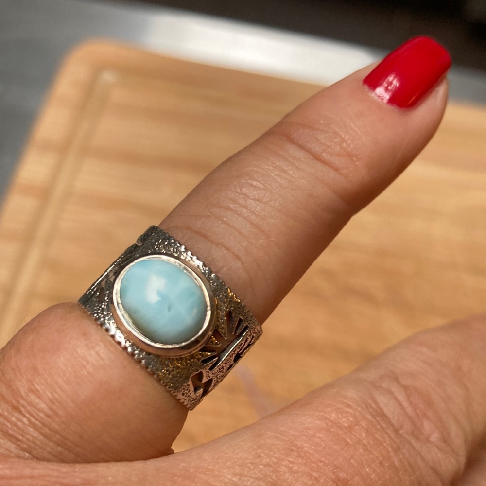 NWOT Larimar Sterling Southwestern Ring